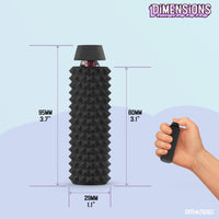 Thumbnail for Spike Roller Clicker, Tactile Pain Stimming Fidget with Clicker Switch, Pain Stimulation Roller with Lanyard (Black)
