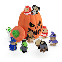 Thumbnail for Monster Capy Mystery Box, 10 Articulated Frightful Capybara Figures with Pumpkin Container, Random Sensory Figures and Mystery Removable Pumpkin Lid