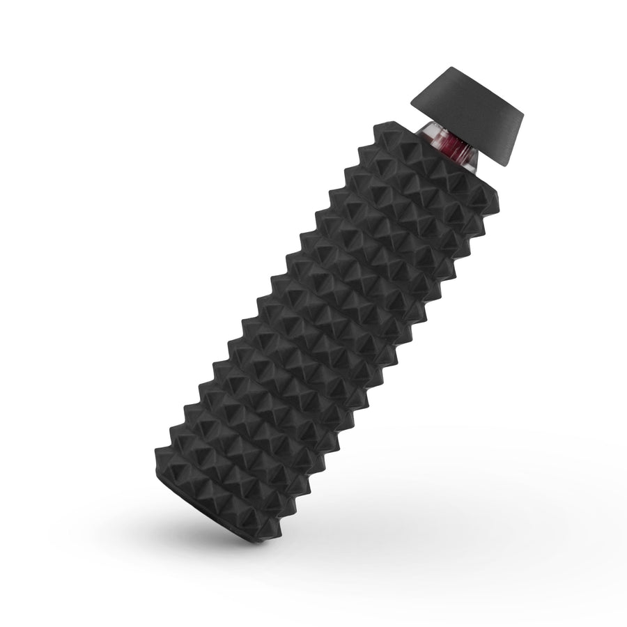 Spike Roller Clicker, Tactile Pain Stimming Fidget with Clicker Switch, Pain Stimulation Roller with Lanyard (Black)