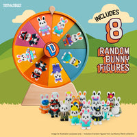 Thumbnail for Distractibles Easter Mystery Basket, 8 Articulated Bunny Figures with Basket Container, Random Figures and Mystery Removeable Easter Egg Lid