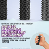 Thumbnail for Shelly - Sensory Fidget Toy, Textured Pain Stimming Device, Stress Relief for Focus and Concentration (Black & White)