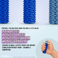 Thumbnail for Shelly - Sensory Fidget Toy, Textured Pain Stimming Device, Stress Relief for Focus and Concentration (Neon BlueSteel)