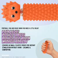 Thumbnail for Hedgy - The Hedgehog Sensory Pain Stimming Fidget Toy, Spike Textured for Stress Relief, Focus and Concentration (Orange)