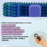 Thumbnail for Distractibles Spiked Clicker Fidget Spinner - Textured for Pain Stimming, Stress Relief, ADHD, Anxiety and Concentration (Neon Harmony)