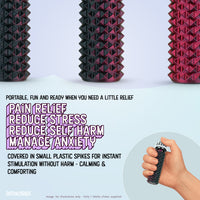 Thumbnail for Shelly - Sensory Fidget Toy, Textured Pain Stimming Device, Stress Relief for Focus and Concentration (Neon Crimson)