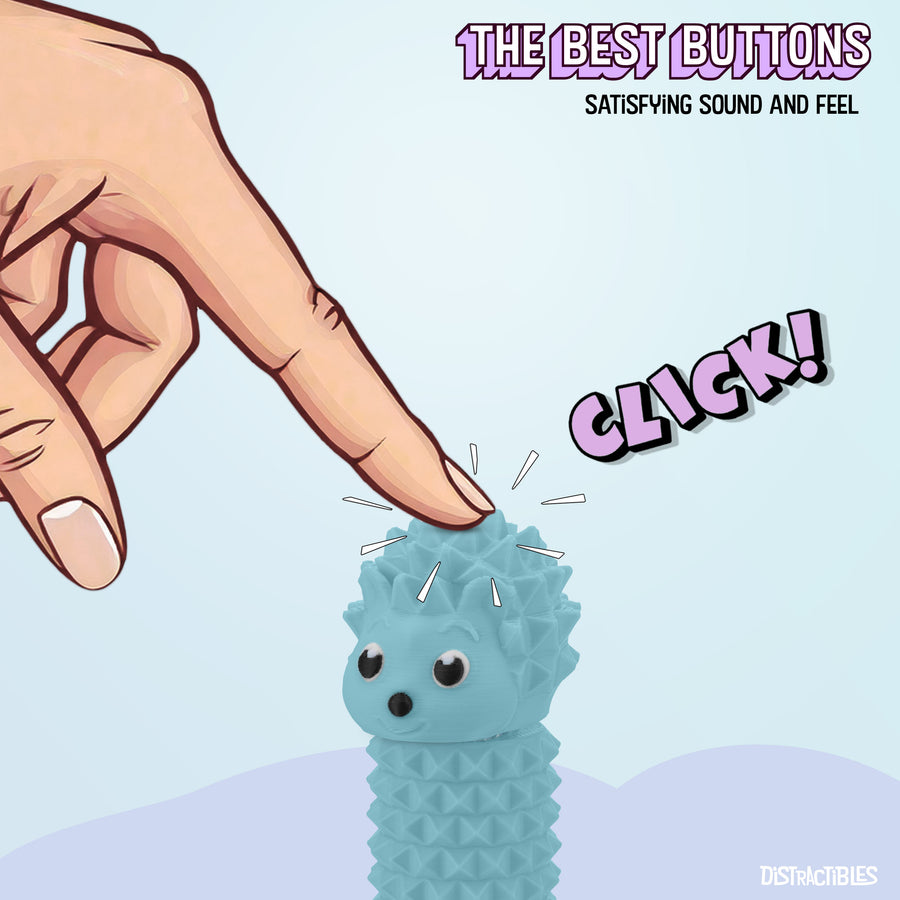 Hedgy - The Hedgehog Sensory Pain Stimming Fidget Toy, Spike Textured for Stress Relief, Focus and Concentration (Blue)