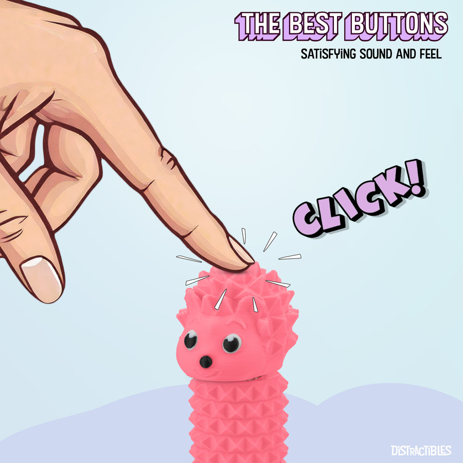 Hedgy - The Hedgehog Sensory Pain Stimming Fidget Toy, Spike Textured for Stress Relief, Focus and Concentration (Pink)