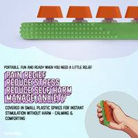 Thumbnail for 4-Button Fidget Clicker - Loud Click Switches, Textured Design for Stress Relief & Focus Aid with Lanyard (Green)