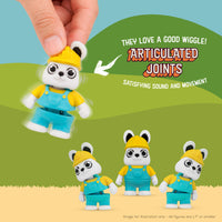 Thumbnail for Distractibles Easter Mystery Basket, 8 Articulated Bunny Figures with Basket Container, Random Figures and Mystery Removeable Easter Egg Lid