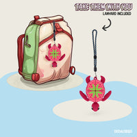 Thumbnail for Turtle Fidget Toy, Articulating Design with Shell Clickers, Pocket-Sized & Durable, Stress Relief, ADHD, Autism & Stim (Strawberry/Red)