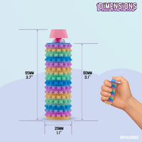 Thumbnail for Spike Roller Clicker, Tactile Pain Stimming Fidget with Clicker Switch, Pain Stimulation Roller with Lanyard (Rainbow)