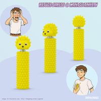 Thumbnail for Hedgy - The Hedgehog Sensory Pain Stimming Fidget Toy, Spike Textured for Stress Relief, Focus and Concentration (Yellow)
