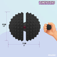 Thumbnail for Spike Ball Clicker, Tactile Pain Stimming Fidget with Clicker Switch, Pain Stimulation Ball with Lanyard (Medium - Black)