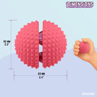 Thumbnail for Spike Ball Clicker, Tactile Pain Stimming Fidget with Clicker Switch, Pain Stimulation Ball with Lanyard (Large Pink)
