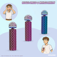 Thumbnail for Shelly - Sensory Fidget Toy, Textured Pain Stimming Device, Stress Relief for Focus and Concentration (Neon Harmony)