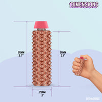 Thumbnail for Spike Roller Clicker, Tactile Pain Stimming Fidget with Clicker Switch, Pain Stimulation Roller with Lanyard (Neon Rose)