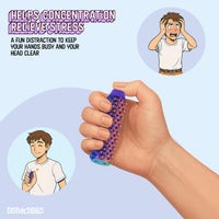 Thumbnail for Spike Roller Clicker, Tactile Pain Stimming Fidget with Clicker Switch, Pain Stimulation Roller with Lanyard (Neon Harmony)