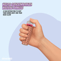 Thumbnail for Shelly - Sensory Fidget Toy, Textured Pain Stimming Device, Stress Relief for Focus and Concentration (Neon Rosé)