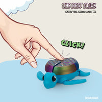 Thumbnail for Turtle Fidget Toy, Articulating Design with Shell Clickers, Pocket-Sized & Durable, Stress Relief, ADHD, Autism & Stim (Blue/Silk)
