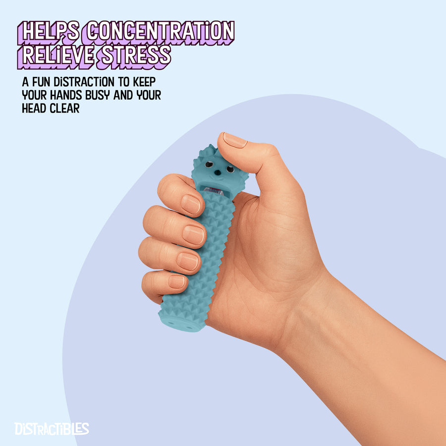 Hedgy - The Hedgehog Sensory Pain Stimming Fidget Toy, Spike Textured for Stress Relief, Focus and Concentration (Blue)