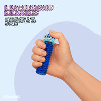 Thumbnail for Shelly - Sensory Fidget Toy, Textured Pain Stimming Device, Stress Relief for Focus and Concentration (Neon BlueSteel)
