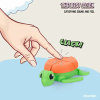 Thumbnail for Turtle Fidget Toy, Articulating Design with Shell Clickers, Pocket-Sized & Durable, Stress Relief, ADHD, Autism & Stim (Orange/Green)