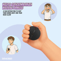 Thumbnail for Spike Ball Clicker, Tactile Pain Stimming Fidget with Clicker Switch, Pain Stimulation Ball with Lanyard (Large Black)