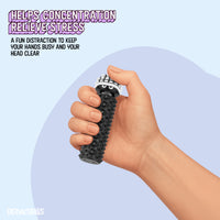 Thumbnail for Shelly - Sensory Fidget Toy, Textured Pain Stimming Device, Stress Relief for Focus and Concentration (Black & White)