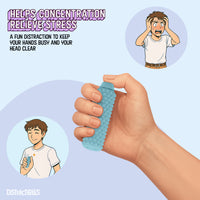 Thumbnail for Spike Roller Clicker, Tactile Pain Stimming Fidget with Clicker Switch, Pain Stimulation Roller with Lanyard (Blue)