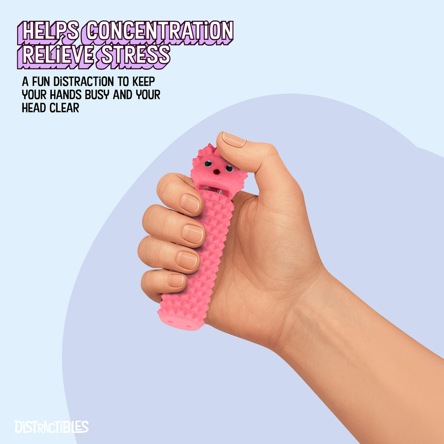 Hedgy - The Hedgehog Sensory Pain Stimming Fidget Toy, Spike Textured for Stress Relief, Focus and Concentration (Pink)