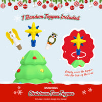 Thumbnail for Distractibles Christmas Tree Mystery Box, 10 Articulated Festive Figures with Christmas Tree Container, Random Tree Topper with Removeable Tree Lid