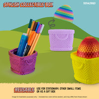 Thumbnail for Distractibles Easter Mystery Basket, 8 Articulated Bunny Figures with Basket Container, Random Figures and Mystery Removeable Easter Egg Lid