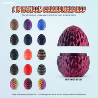 Thumbnail for 3D Articulating Fidget Animals, Mystery Pack of 10 with Mystery Egg, Random Assorted Designs, Stress Relief, Unique & Fun