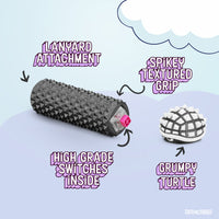 Thumbnail for Shelly - Sensory Fidget Toy, Textured Pain Stimming Device, Stress Relief for Focus and Concentration (Black & White)