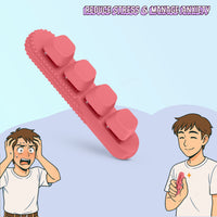 Thumbnail for 4-Button Fidget Clicker - Loud Click Switches, Textured Design for Stress Relief & Focus Aid with Lanyard (Pink)