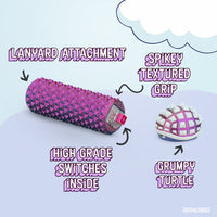 Thumbnail for Shelly - Sensory Fidget Toy, Textured Pain Stimming Device, Stress Relief for Focus and Concentration (Neon Harmony)