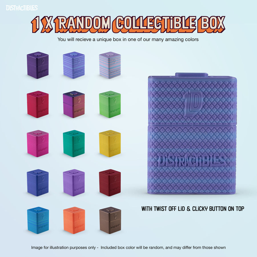 Mystery Fidget Animal Pack, 10 Articulated Animals + Bonus Fidget Clicker & Fidget Clicker Box, Random Colors (Random)