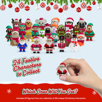 Thumbnail for Distractibles Christmas Tree Mystery Box, 10 Articulated Festive Figures with Christmas Tree Container, Random Tree Topper with Removeable Tree Lid