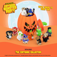 Thumbnail for Monster Capy Mystery Box, 10 Articulated Frightful Capybara Figures with Pumpkin Container, Random Sensory Figures and Mystery Removable Pumpkin Lid