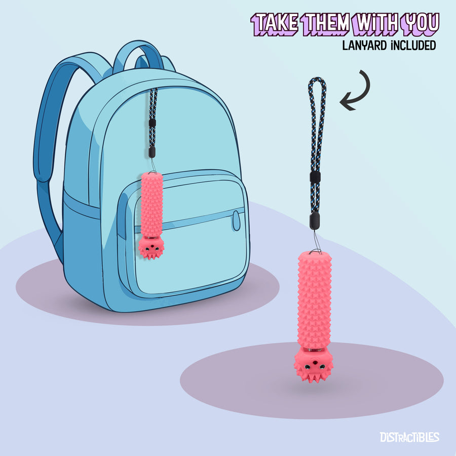 Hedgy - The Hedgehog Sensory Pain Stimming Fidget Toy, Spike Textured for Stress Relief, Focus and Concentration (Pink)