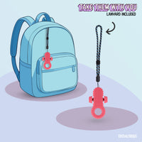 Thumbnail for Distractibles Spiked Clicker Fidget Spinner - Textured for Pain Stimming, Stress Relief, ADHD, Anxiety and Concentration (Pink)