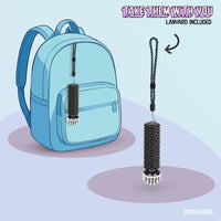 Thumbnail for Shelly - Sensory Fidget Toy, Textured Pain Stimming Device, Stress Relief for Focus and Concentration (Black & White)