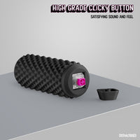 Thumbnail for Sensory Roller Fidget Toy with Clicker, Tactile Spikes for Anxiety, Stress Relief, Pain Stimming, Autism - with Lanyard (Black)