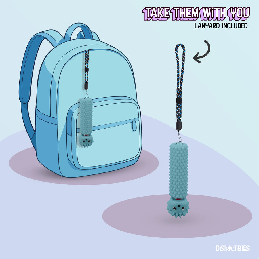 Hedgy - The Hedgehog Sensory Pain Stimming Fidget Toy, Spike Textured for Stress Relief, Focus and Concentration (Blue)