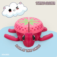 Thumbnail for Turtle Fidget Toy, Articulating Design with Shell Clickers, Pocket-Sized & Durable, Stress Relief, ADHD, Autism & Stim (Strawberry/Red)