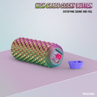 Thumbnail for Sensory Roller Fidget Toy with Clicker, Tactile Spikes for Anxiety, Stress Relief, Pain Stimming, Autism - with Lanyard (Silk)