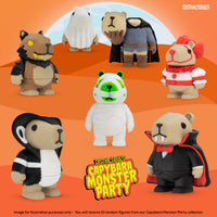 Thumbnail for Monster Capy Mystery Box, 10 Articulated Frightful Capybara Figures with Pumpkin Container, Random Sensory Figures and Mystery Removable Pumpkin Lid