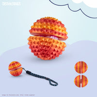 Thumbnail for Spike Ball Clicker, Tactile Pain Stimming Fidget with Clicker Switch, Pain Stimulation Ball with Lanyard (Medium - Neon Nova)