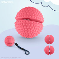 Thumbnail for Spike Ball Clicker, Tactile Pain Stimming Fidget with Clicker Switch, Pain Stimulation Ball with Lanyard (Large Pink)