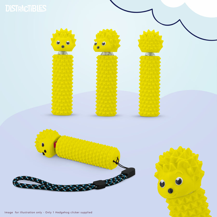 Hedgy - The Hedgehog Sensory Pain Stimming Fidget Toy, Spike Textured for Stress Relief, Focus and Concentration (Yellow)